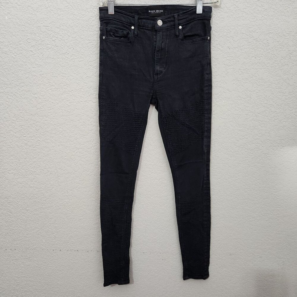 BLACK ORCHID Giselle High Rise Super Skinny Jeans Womens Size 26 Black